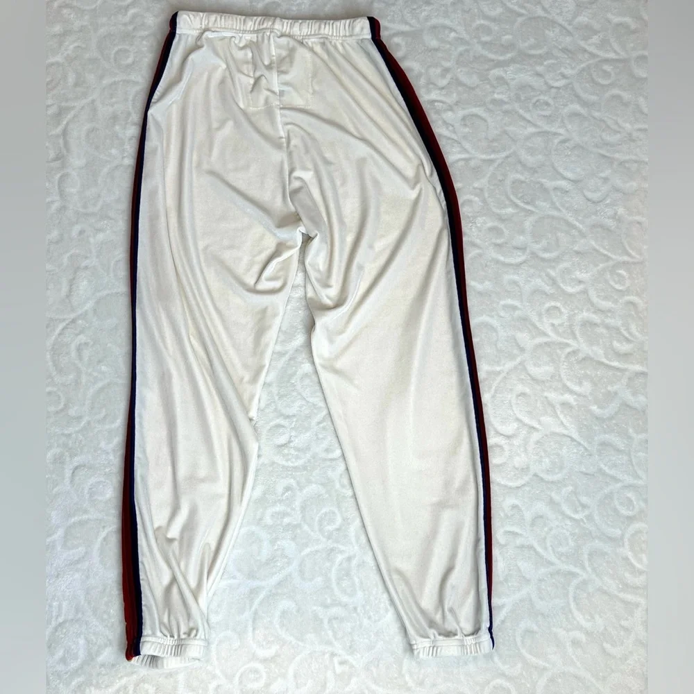 Aviator Nation Relaxed Velvet Jogger White with Colorful Stripes size SMALL - Picture 5 of 12